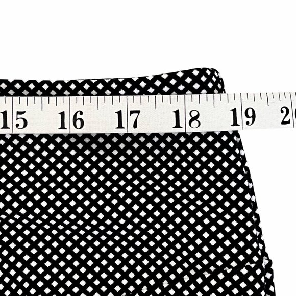 Michael Kors Black & White Diamond Dot Pencil Skirt Size XL Back Zipper NWOT - Picture 11 of 13